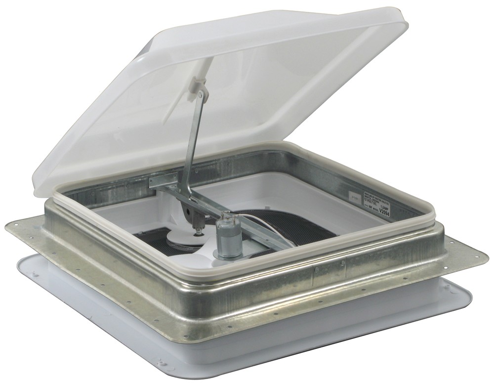Ventline Ventadome Trailer Roof Vent w/ 12V Fan - Manual Lift - 14-1/4