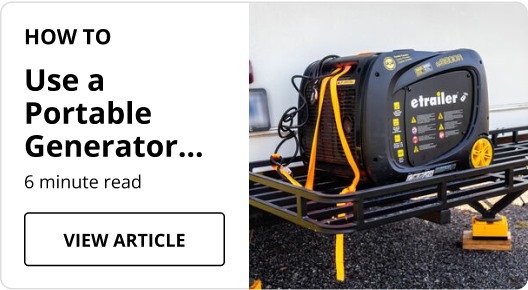 How to use a Portable Generator article. 