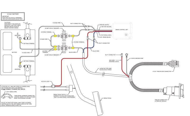 Curt Universal Installation Kit for Trailer Brake ... curt 7 way rv wiring diagram 