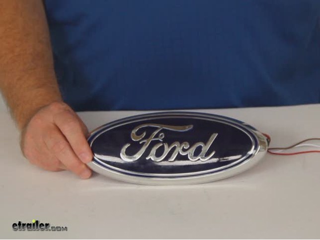 Emblem ford grill lighted
