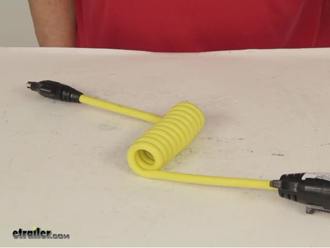 Coiled Adapter 7-way Flat Pin Blade To 5-flat