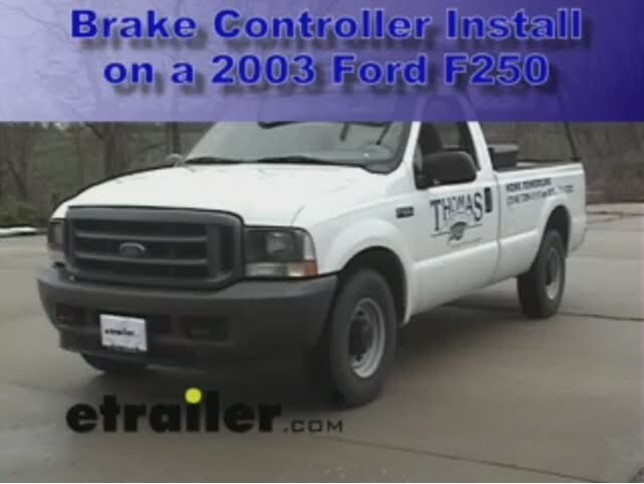 Ford e450 brake controller wiring #1