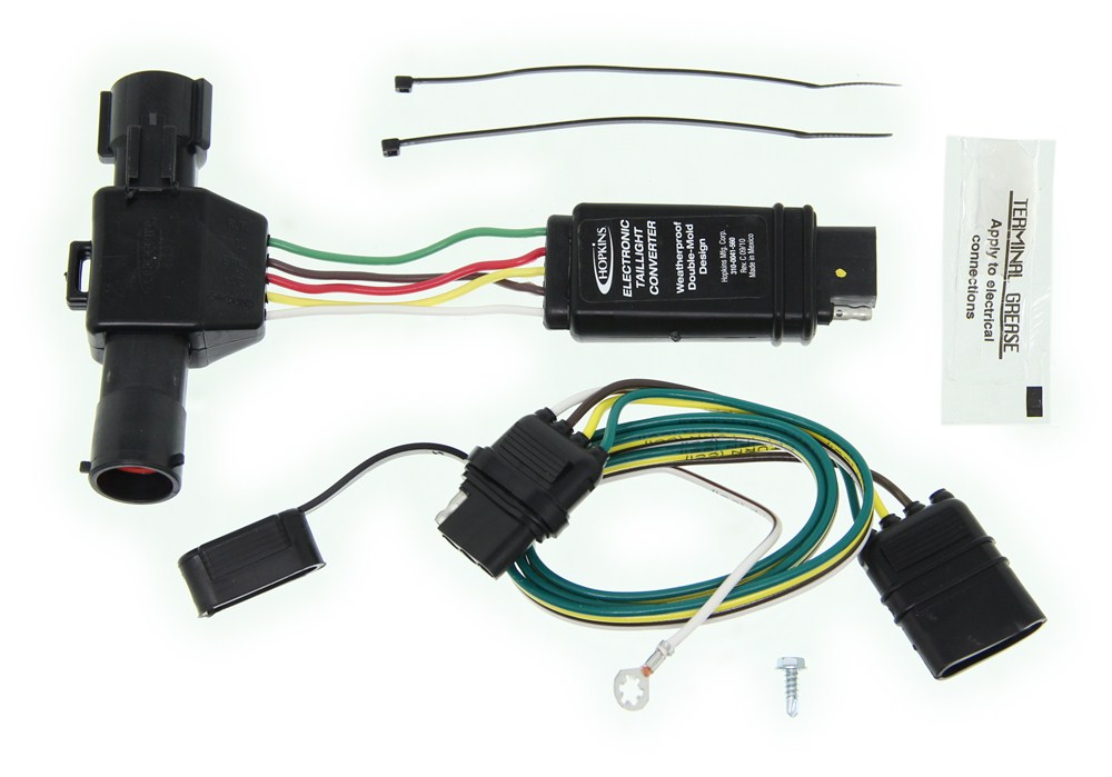 Hopkins Plug in Simple Vehicle Wiring Harness with 4 Pole Trailer