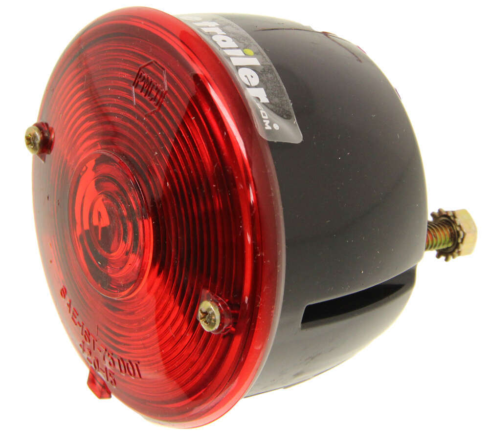 Peterson Round Trailer Tail Light With License Plate Light