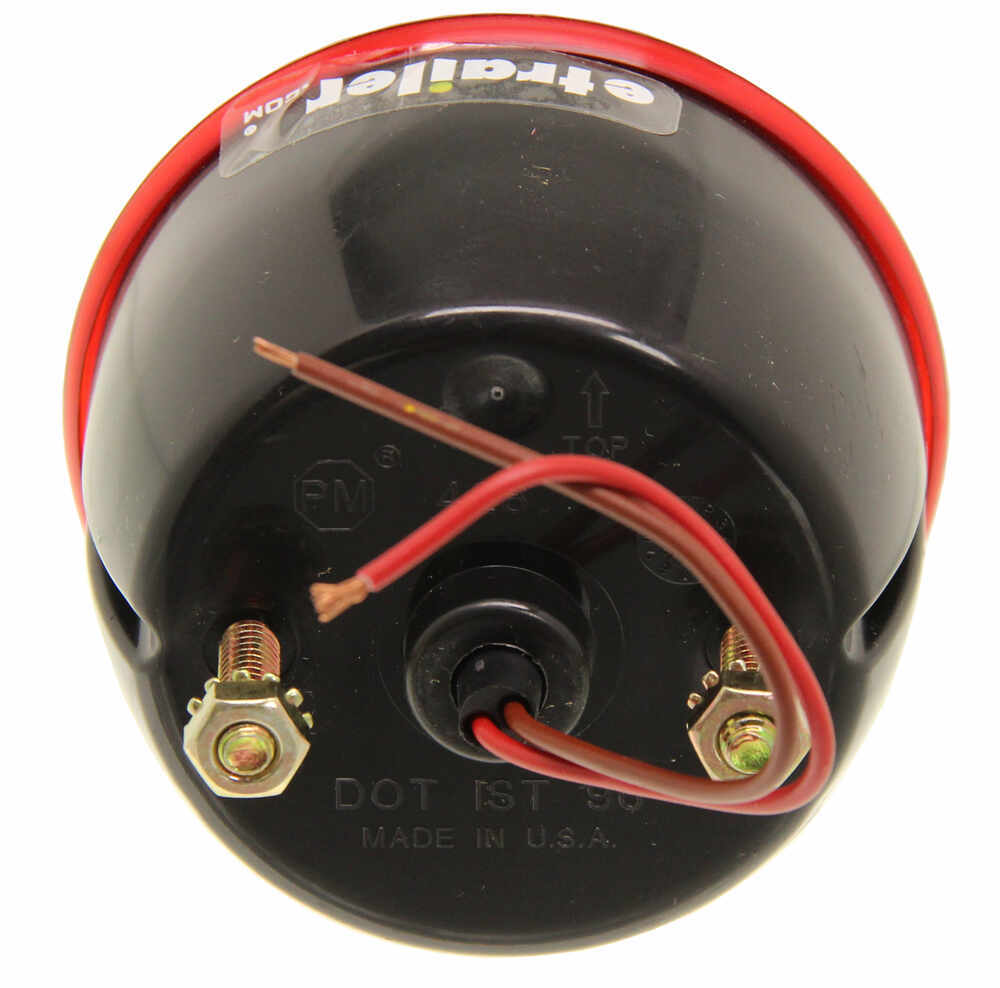 Peterson Round Trailer Tail Light With License Plate Light