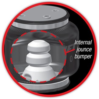 Air Lift 5000 Ultimate air spring with jounce spring inside