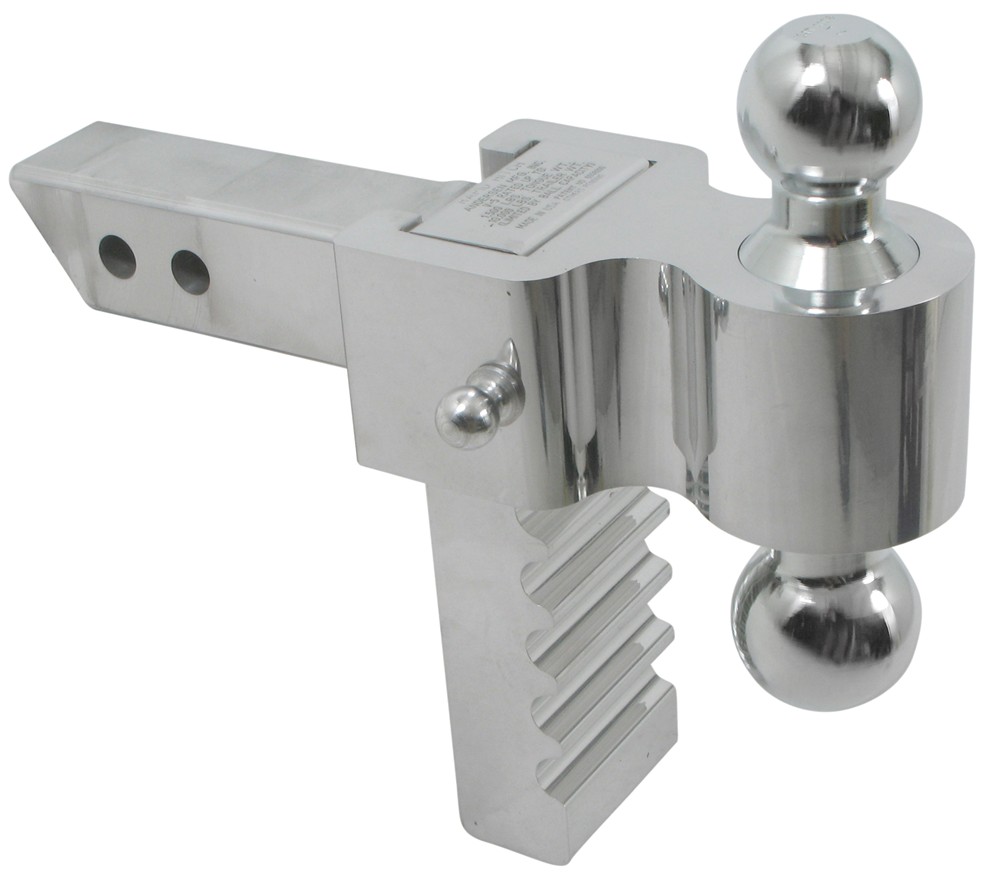 Rapid Hitch Adjustable, Aluminum Ball Mount Kit w/ 2 Chrome Balls 51/2" Drop Andersen Ball