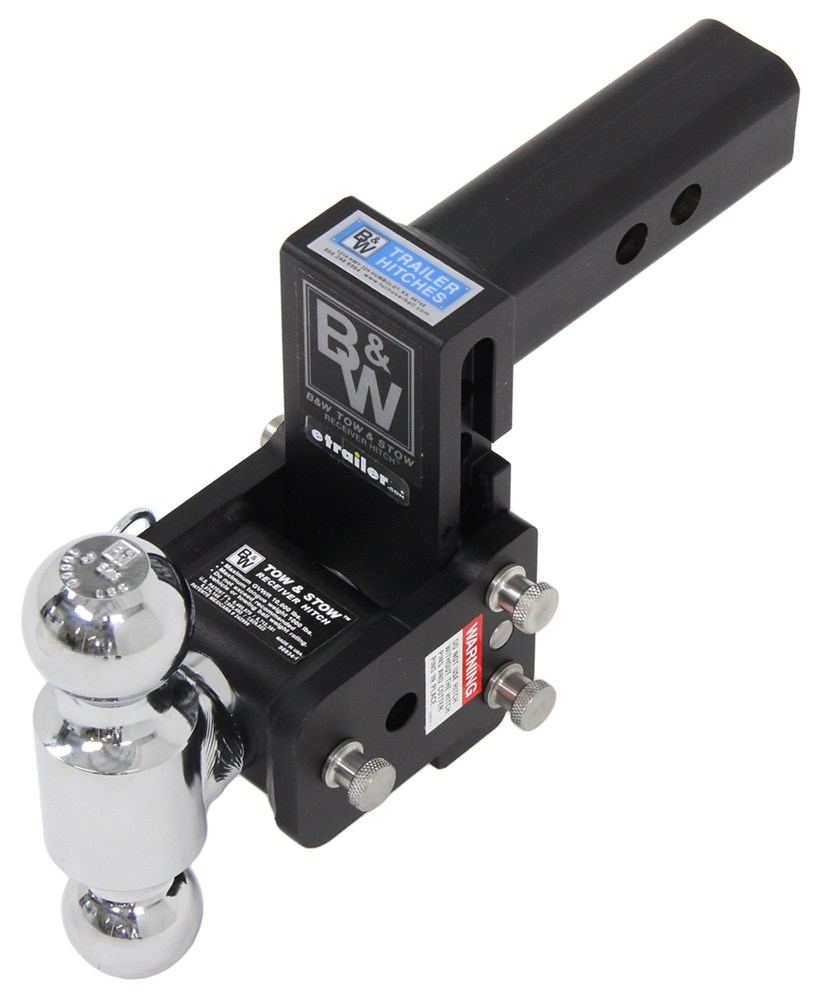 B&W Tow & Stow 2-Ball Mount - 2" Hitch - 5" Drop, 5-1/2 ...