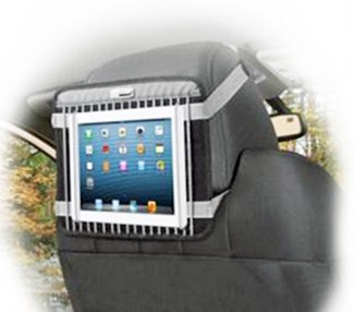 tablet on headrest