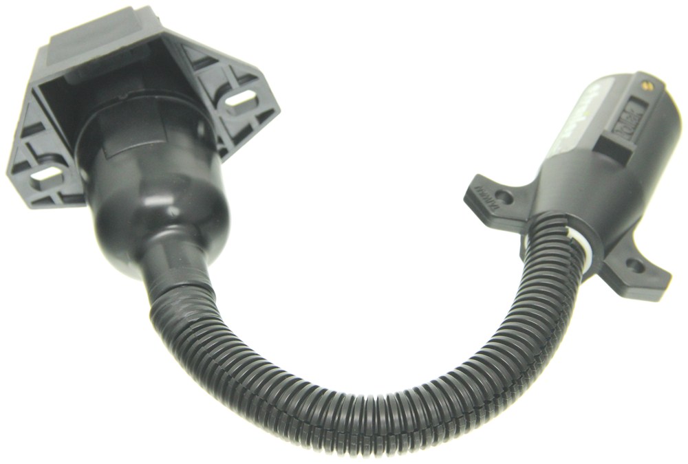 Pollak Trailer Connector Adapter - 7-blade Plug To 7-pole Round Pin