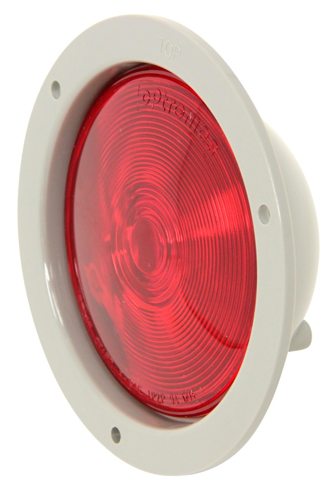 Sealed 4 U0026quot Round Trailer Stop Turn And Tail Light Flange Mount 3