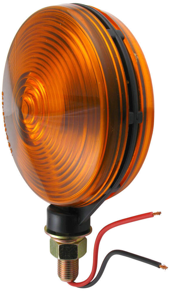 Dual-face Trailer Parking Turn Signal Light - Post Mount - 4 U0026quot Round Amber Optronics