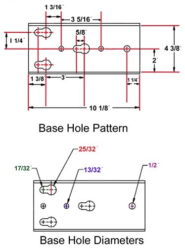 Replacement Mounting Plate For A Master Lock 2k Electric