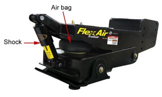 Curt Flex Air pin box has a shock and air bag