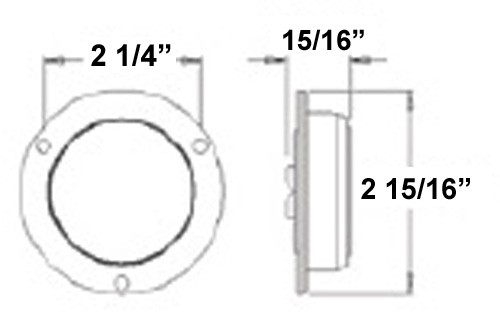 Sealed 2 U0026quot Round Led Trailer Clearance And Side Marker
