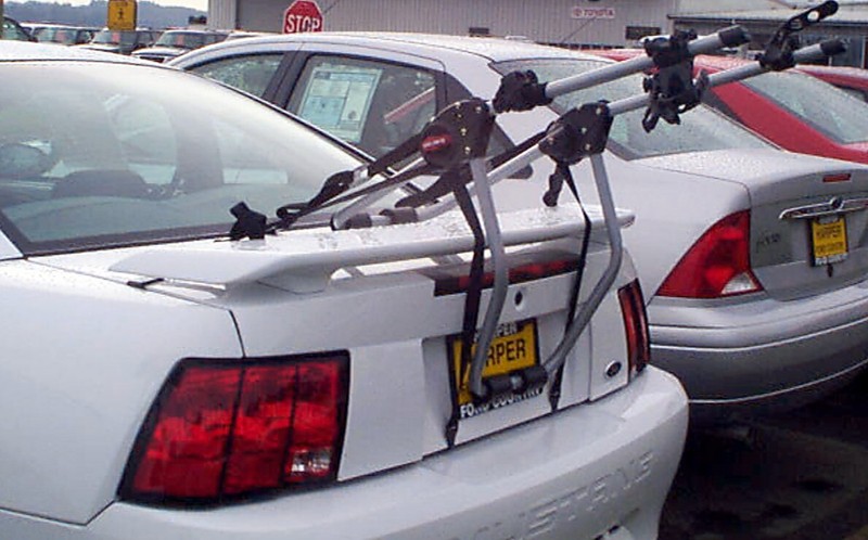 Trunk Mount Bike Rack >> Trunk Mount Bike Rack for a 2000 Ford Mustang GT with ... Trunk Mount Bike Rack >> Trunk Mount Bike Rack for a 2000 Ford Mustang GT with ...