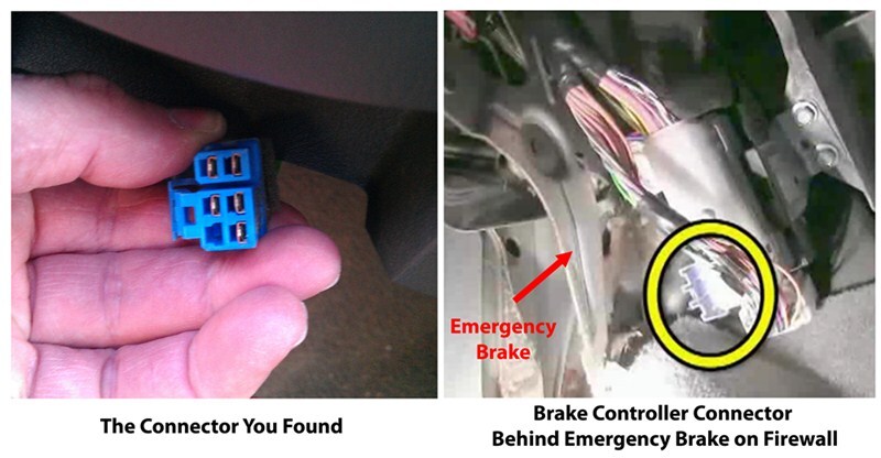 Location of Brake Controller Connector on 2008 Dodge Ram ...