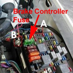 Fuse Location for Trailer Brake Controller on a 2005 Chevy ... 1993 ford f 250 abs wiring diagram 