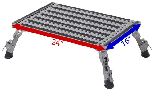 Safety Step XLA-09C-G RV Trailer Camper Steps /& Ladders XL Folding 16 X 24