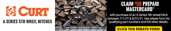 Curt MIR 50 dollar A-Series 5th Wheel Kit July Promo