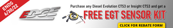 Free EGT Probe w/ purchase of Insight CTS3 or Diesel Evolution CTS3