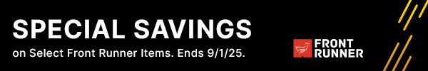 Special Savings on Select Front Runner Items.