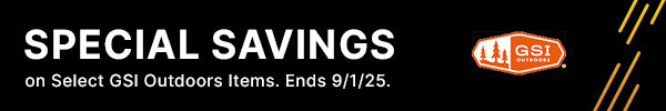 Special Savings on Select GSI Outdoors Items. Ends 9/1/2025.