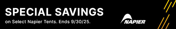 Special Savings on Select Napier Tents.