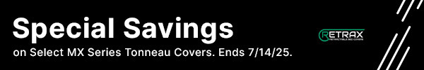 Special Savings on Select MX Series Tonneau Covers.