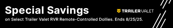 Special Savings on Select Trailer Valet RVR Remote-Controlled Dollies.