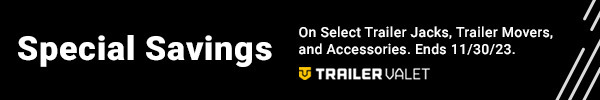 Special Savings on Select Trailer Jacks, Trailer Movers, and Accessories.