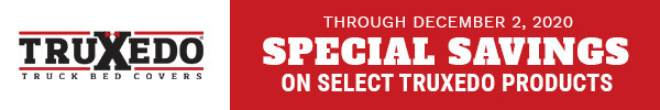 Now Through December 2, 2020 Special Savings on Select Truxedo Products