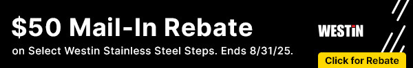 $50 Mail-In Rebate on Select Westin Stainless Steel Steps.