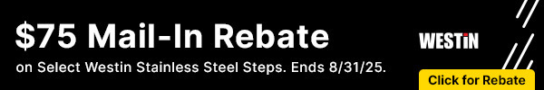 $75 Mail-In Rebate on Select Westin Stainless Steel Steps.