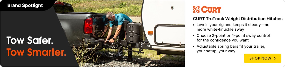 Upgrade your weight distribution with Curt hitches.