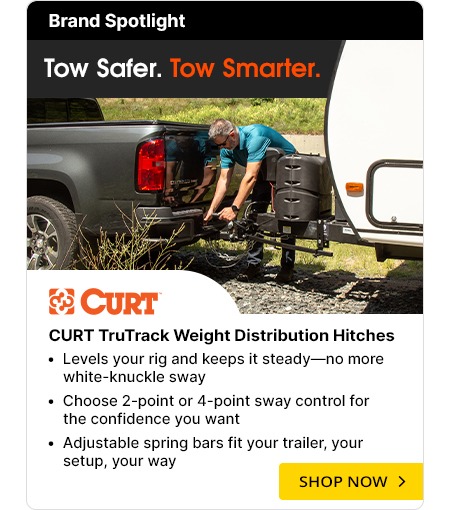 Upgrade your weight distribution with Curt hitches.
