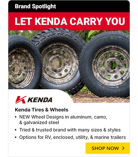 Upgrade your trailer tires and wheels.