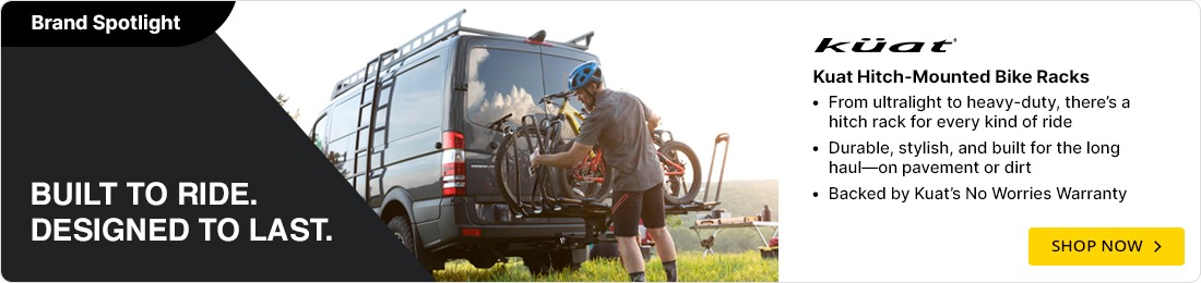 Ride in style with Kuat bike racks