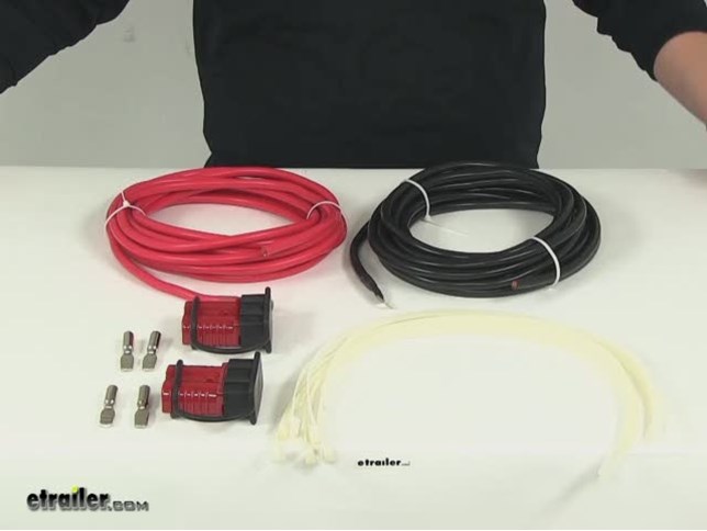 Bulldog Winch Rear Wiring Kit - Quick Connect to Terminal End - 3 Gauge