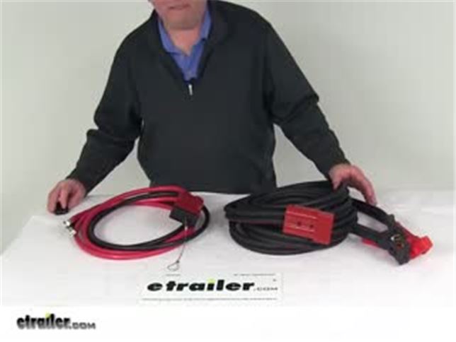 Bulldog Winch Booster Cable Set w Power Leads Quick 