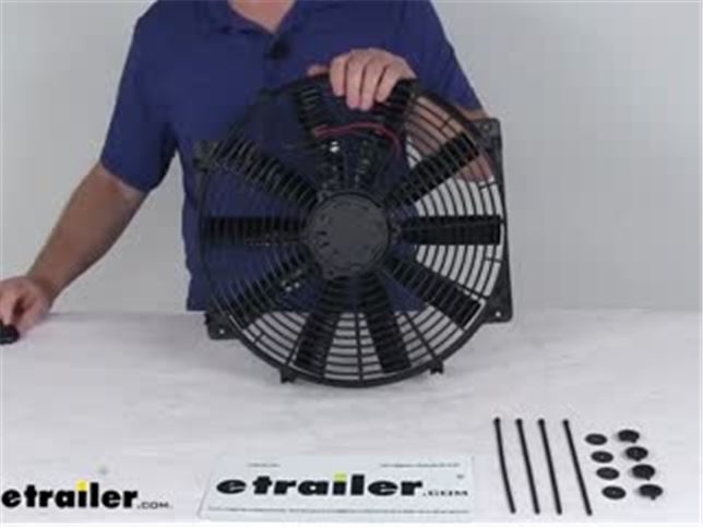 Pusher Flex-a-lite 239 Flex-Wave LoBoy Auxiliary Electric Fan 16