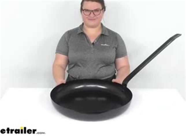 Review of GSI Outdoors Camping Kitchen - Steel 20 Inch Skillet - GSI35RV  Video