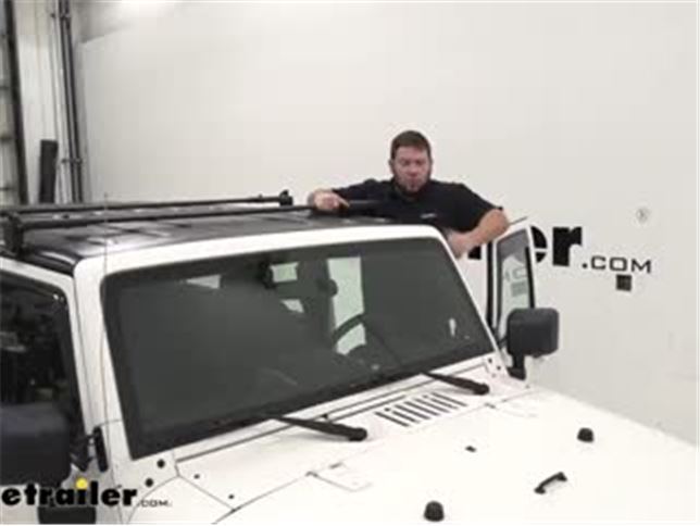 Aries Jeep Hardtop Square Crossbar Roof Rack Installation - 2013 Jeep  Wrangler Unlimited Video 