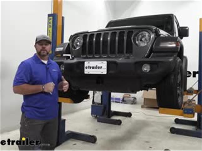 Draw-Tite Front Mount Trailer Hitch Installation - 2018 Jeep JL Wrangler  Video 