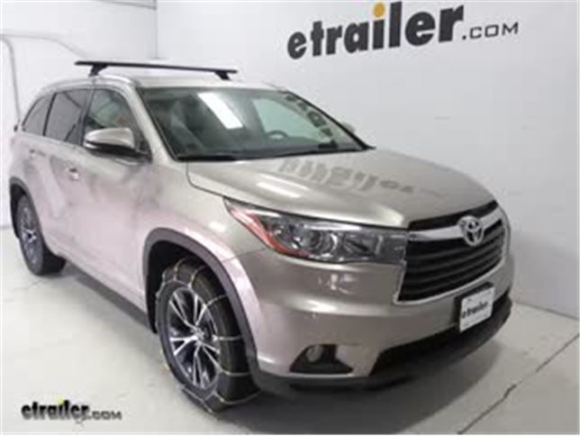 Glacier Cable Snow Tire Chains Review 2016 Toyota Highlander Video Glacier Cable Snow Tire Chains Review 2016 Toyota Highlander Video Etrailer