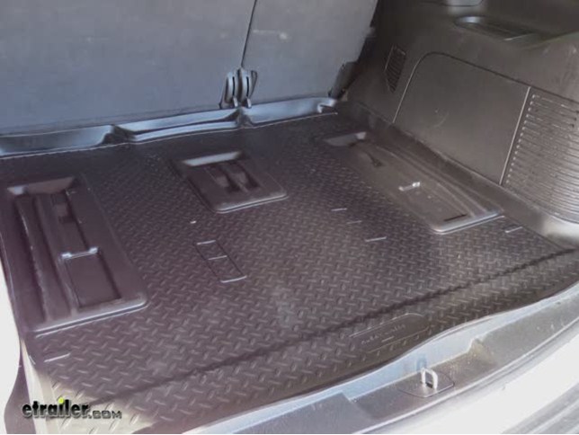 Chevrolet Tahoe Floor Mats Etrailer Com We Re Going To Install Part Number Hl21411 From Husky Liners This Is The Classic Custom Cargo Liner In Black On Our 2017 Chevrolet Tahoe