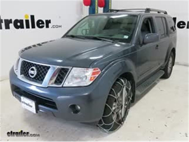Konig Self Tensioning Low Pro Snow Tire Chains Installation 2010 Konig Self Tensioning Low Pro Snow Tire Chains Installation 2010 Nissan Pathfinder