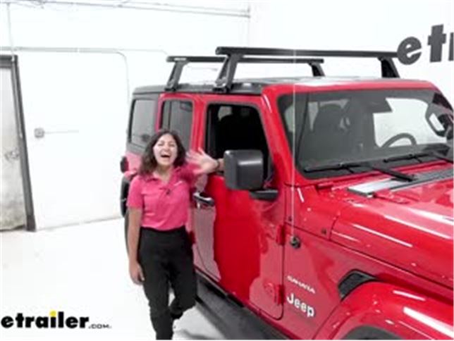 Rhino-Rack Gutter Mount Roof Rack Legs Installation - 2021 Jeep Wrangler  Unlimited Video 