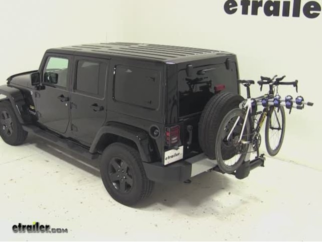 Thule Apex 4 Swing Hitch Bike Rack Review - 2012 Jeep Wrangler Unlimited  Video 