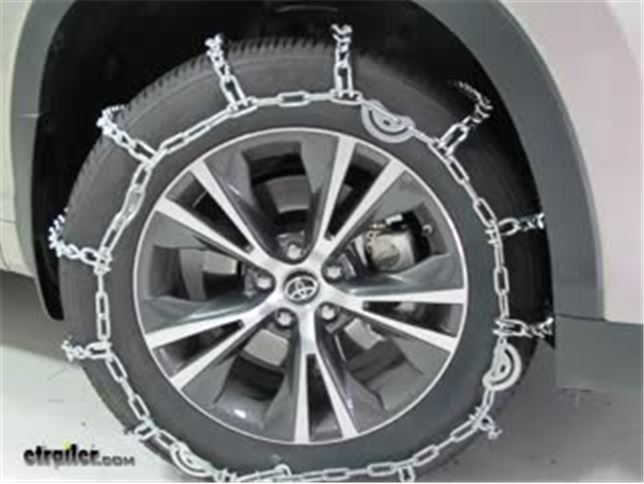 An Chain Snow Tire Chains With Cams Installation 2016 Toyota An Chain Snow Tire Chains With Cams Installation 2016 Toyota Highlander Video Etrailer